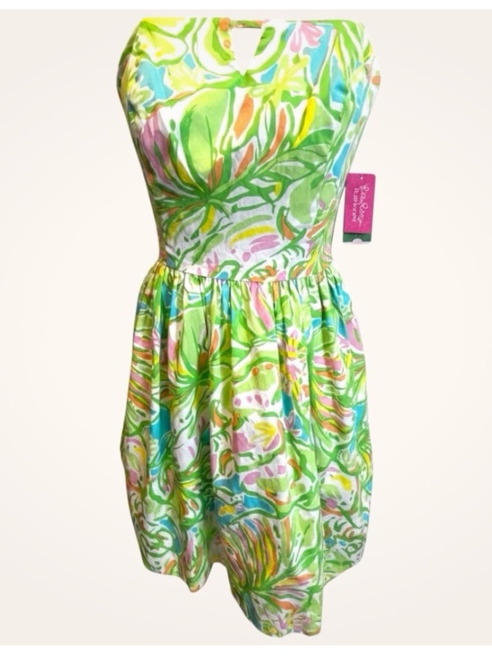 Lilly Pulitzer Strapless Sundress – Resort Chic – Tropical Vacation